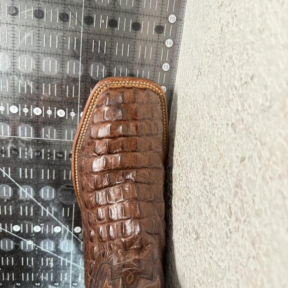 Horse Power HP Men Size 11D 1070 Brown Crocodile Leather Western Cowboy Boot - Picture 15 of 15